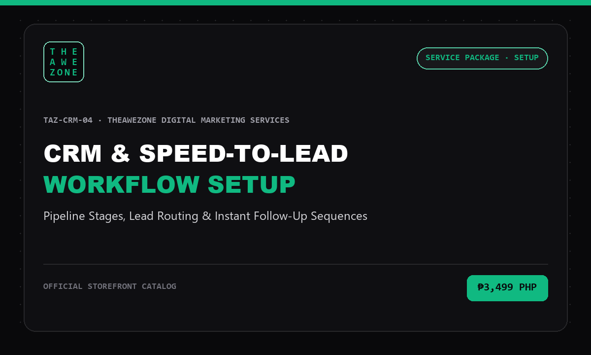 CRM Pipeline & Speed-to-Lead Automation Pack