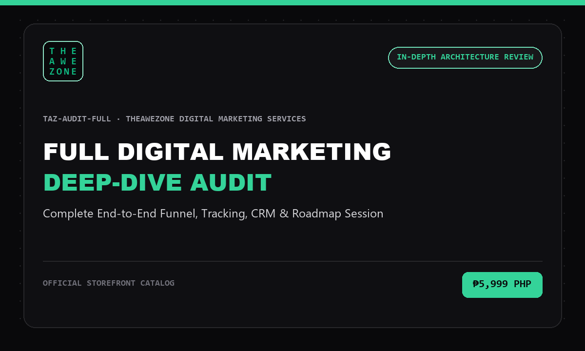 Full Digital Marketing Audit In-Depth Session