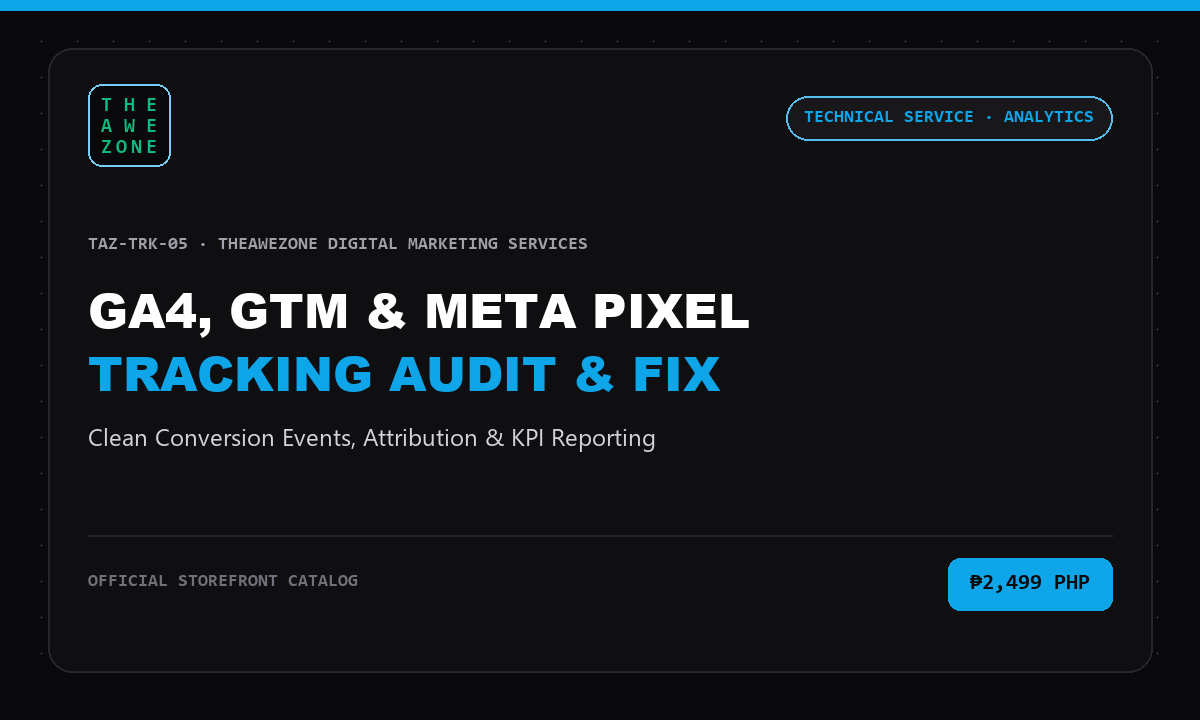 GA4 GTM & Meta Pixel Tracking Setup